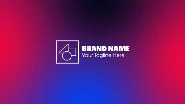 Abstract Logo Reveal with Colorful Background
