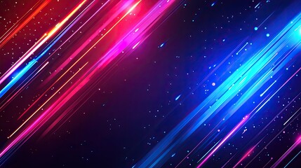 Abstract neon light sci-fi modern futuristic background. Abstract futuristic background with pink blue glowing neon and bokeh lights. Data transfer concept.