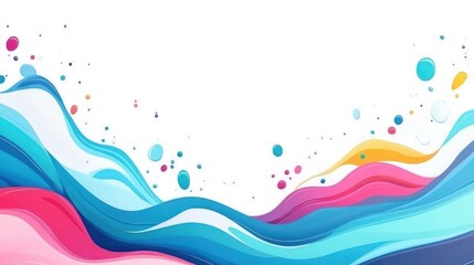 Fototapeta premium Colorful waves splash background design