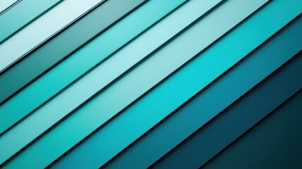 Fototapeta premium Abstract Teal and Blue Diagonal Stripes Background