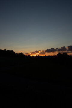 sunset in the mountains