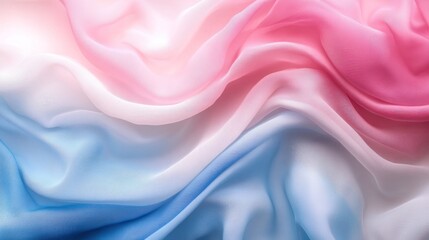Obraz premium Pastel Dream: A Symphony of Pink and Blue Silk