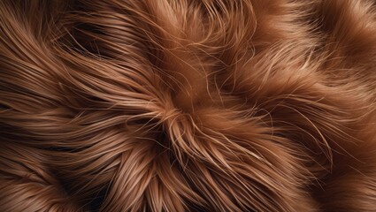 Naklejka premium Warm brown fur background texture evoking comfort and elegance with soft and smooth natural fibers for design and artistic applications
