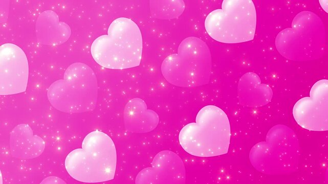 A sweet and charming composition with a repeating heart pattern in soft shades of pink and red. Great for love-themed projects