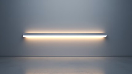 there is a light that is on in a room
