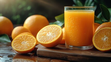 orange juice isolated on transparent background