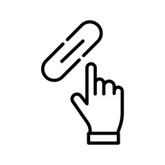 Obraz premium Link Click Icon Design
