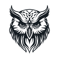 Owl illustration for logo or icon