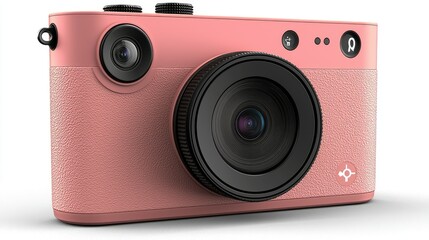 A Rose Gold Compact Digital Camera Design
