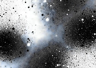 Monochrome halftone Ink Splatter background.