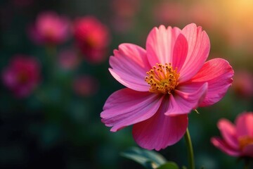 Flor rosa de jacinto con p?talos desgarrados en el fondo de jazminos, colorido, jacinto, jazminos