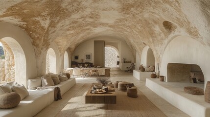 Coastal Cave House Interior Sunlight Relax