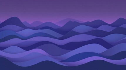 Abstract Vector Art Luminous Purple Gradient Flowing Bands, Smooth Transitions, Sharp Edges