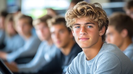 Teenager classroom focus education learning school