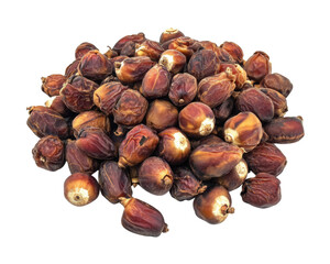 Fototapeta premium A pile of dried nuts with a reddish-brown exterior, often used in cooking or snacks.