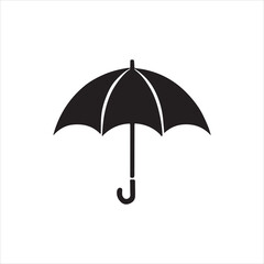 Umbrella icon isolated minimal single flat linear icon for application and info-graphic. Commercial line vector icon for websites and mobile minimalistic flat.