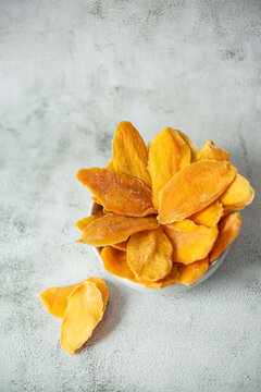 dried mangon fruit on the table