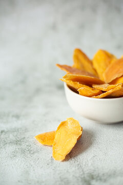 dried mangon fruit on the table