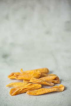 dried mangon fruit on the table