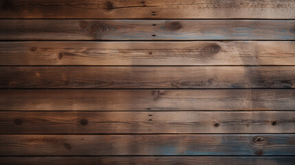 Fototapeta premium Weathered and vintage looking wooden planks background with natural wood grain texture Old grunge and rustic wood panels or boards with blank surface perfect for design