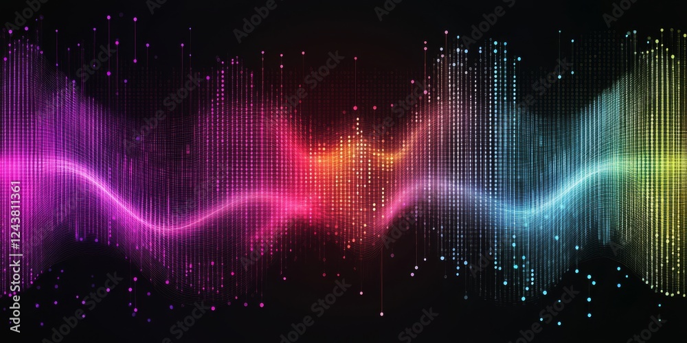 Poster this is a dynamic and colorful digital background that is exceptionally ideal for showcasing technol