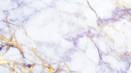 Elegant white and lavender marble texture with gold veins for luxury interior design, modern countertops, and sophisticated background applications