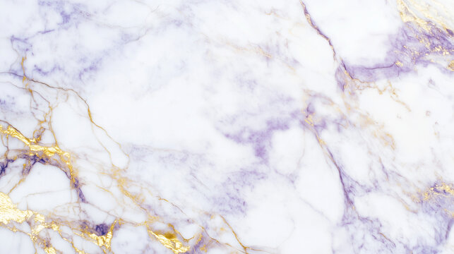 Elegant white and lavender marble texture with gold veins for luxury interior design, modern countertops, and sophisticated background applications