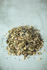 seed mix on the table