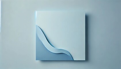 Paper background with soft matte texture and minimalist design. With clean folds and pastel blue tone, perfect for modern environments. Created with generative A.I.