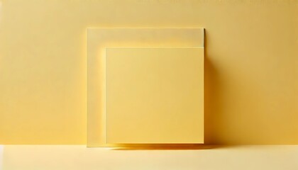 Paper background with soft matte texture and minimalist design. With clean folds and pastel yellow tone, perfect for modern environments. Created with generative A.I.