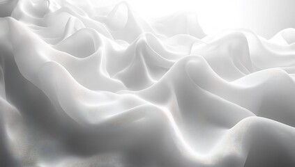 Obraz premium Elegant Drapery: White Fabric Textures