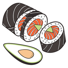 set of sushi