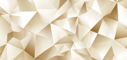 Polygonal pattern in soft beige tones, creating a clean and professional abstract geometric background
