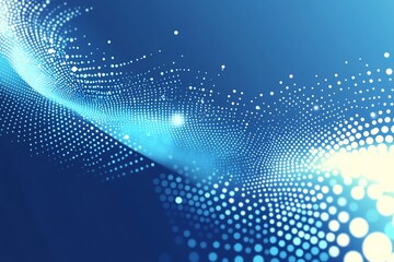 Fototapeta premium Abstract Blue Digital Wave Background