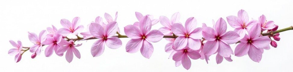 Obraz premium Delicate lilac flowers isolated on white background, isolated element, spring