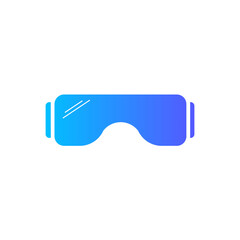 safety goggles gradient icon