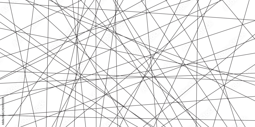 Aufkleber Abstract black lines with white background. Creative and geometric shape with luxury pattern and paper texture design. abstract background with stripes for website design Technology background.	