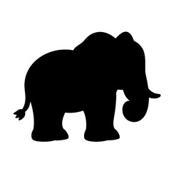 Elephant Clipart | Elephant Silhouette | Elephant Illustration