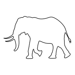 Elephant Clipart | Elephant Outline | Elephant Icon