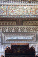 Bahia Palace, palace and garden complex located in Marrakech, Morocco.