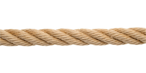  Seamless Rope Hawser Isolated on White Background with Transparent PNG Format
