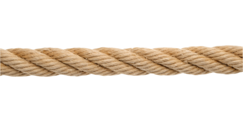  Seamless Rope Hawser Isolated on White Background with Transparent PNG Format