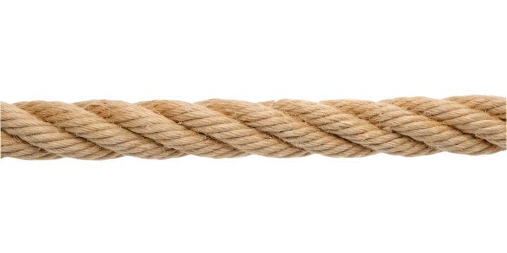  Seamless Rope Hawser Isolated on White Background with Transparent PNG Format