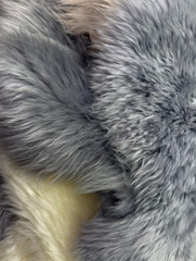 Schaffell, weiche langhaarige Wolle zur Hintergrund Nutzung 