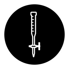 buret cyrcular glyph icon