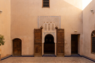 Bahia Palace, palace and garden complex located in Marrakech, Morocco.