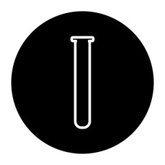 test tubes cyrcular glyph icon