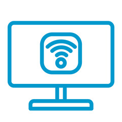 wireless tv color icon