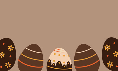 Background of Easter eggs.