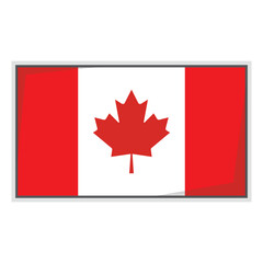 Canada national flag Shield Badge